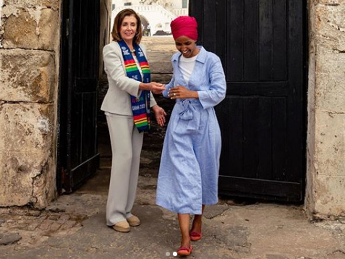 She Went Back With Me Ilhan Omar Posts Photos With Pelosi In Ghana Us News The Guardian