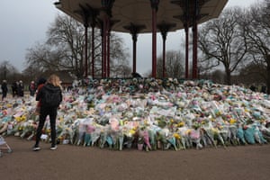The Sarah Everard memorial on Clapham Common