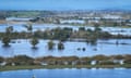 Flooded fields in Tewkesbury