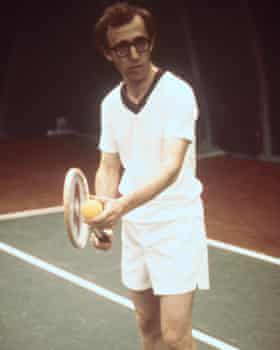 In athletic form on the tennis court in 1977