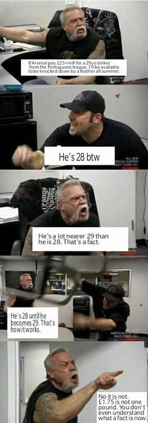 Meme Explained Why Do I Keep Seeing The Same Two Angry Men On Social Media Media The Guardian