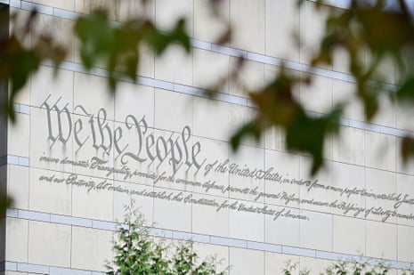 'the 'We the people' quote from the constitution on the side of a building