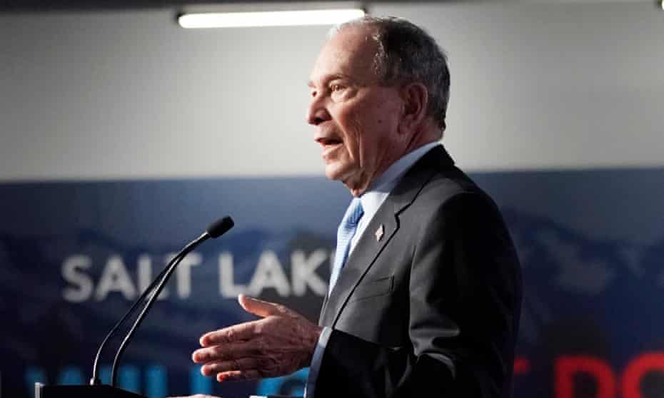 Mike Bloomberg at a rally in Utah this week.