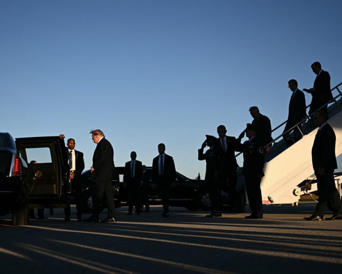 Politico reportedly barred from traveling with Trump amid administration’s crackdown on White House coverage – live