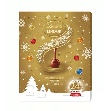 LINDT Lindor Advent calendar, 117g