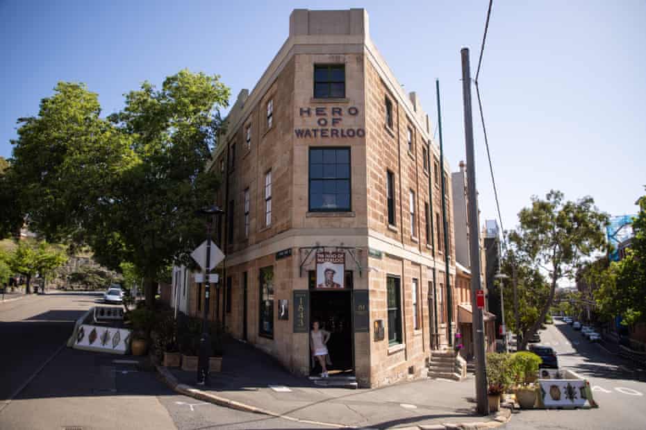 Triangular sandstone building on a narrow corner