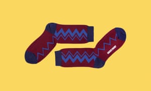 Cotton zig-zag socks
