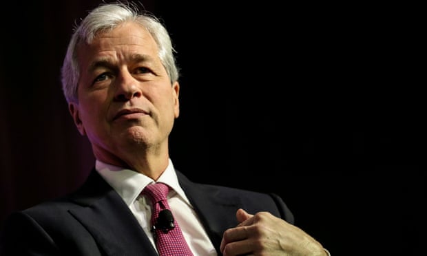 Head and shoulders shot of Jamie Dimon against a black background