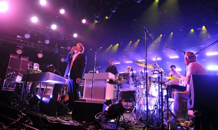 Farewell, but not for long … LCD Soundsystem at Madison Square Garden, New York, in 2011.