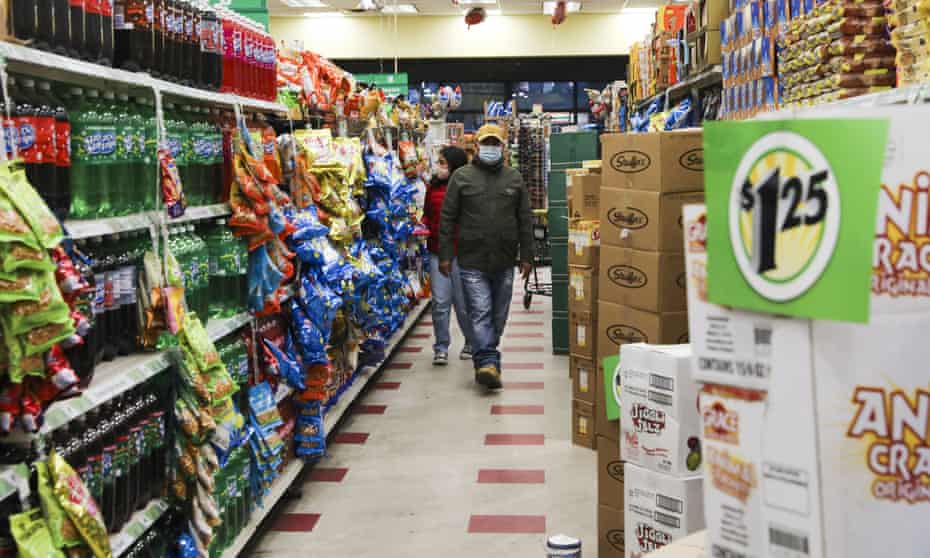 Customers shop at a Dollar Tree store in New York.