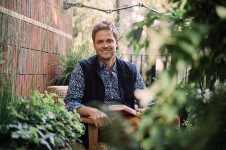 Strickland amid reading garden