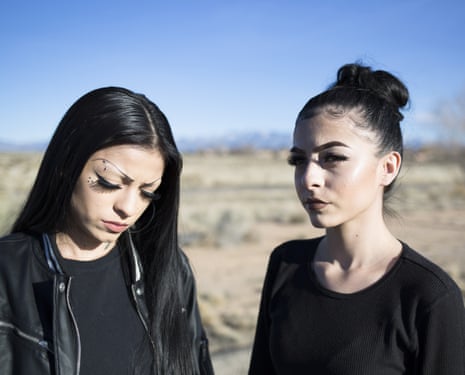 The Gallegos Twins from Belen, 2019, Belen, New Mexico. Bunny and Aubrey Gallegos are identical twins born and raised in New Mexico. They are 19 years old and identify as New Mexican Chicana. 