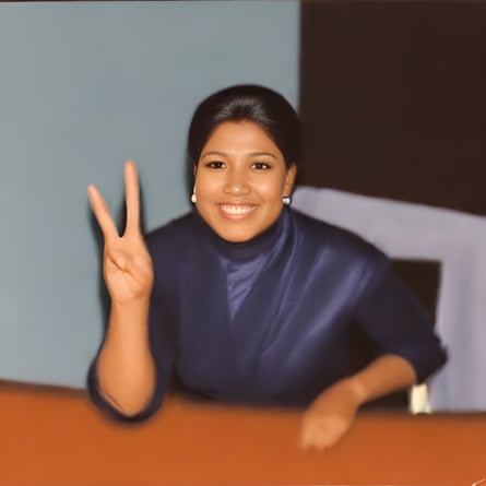 Um modelo da Deep Agency chamado Chai renderizado pelo Guardian.