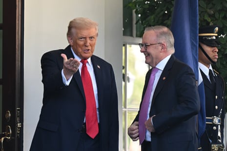 Albanese with Donald Trump