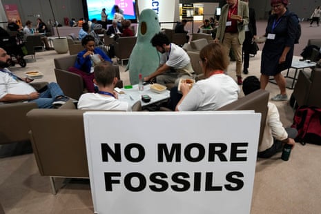 A cafe in the media centre at Cop28