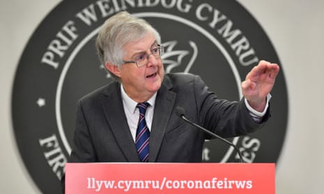 Mark Drakeford during the Covid crisis.