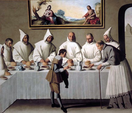 Saint Hugh in the Carthusian Refectory, 1655, by Francisco de Zurbarán,