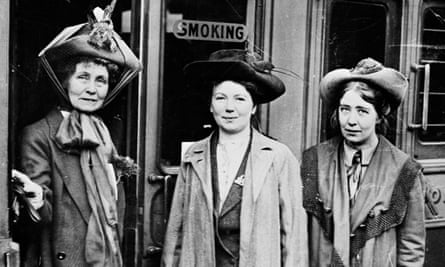 From left: Emmeline, Christabel and Sylvia Pankhurst in 1911.