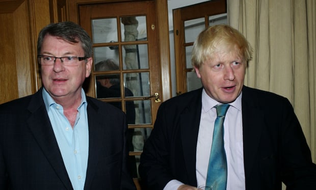 ‘Lobbying and PR firms have now professionalised online disinformation.’ Lynton Crosby, pictured with Boris Johnson.