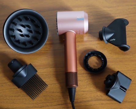 Dyson Supersonic Nural hair dryer with five attachments