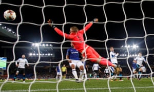 Apollon Limassol’s Hector Yuste heads in the equaliser.