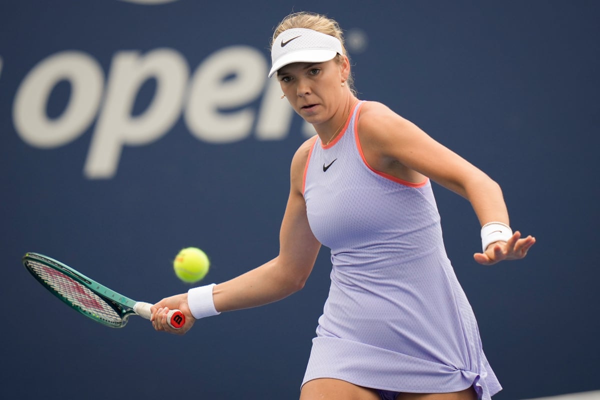 Katie Boulter in US Open action