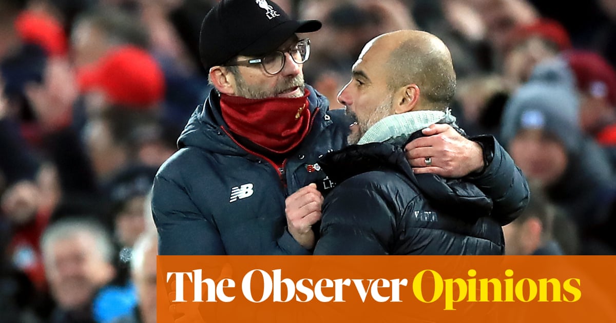 Manchester City’s faltering press at risk against Klopp’s relentless Liverpool | Jonathan Wilson