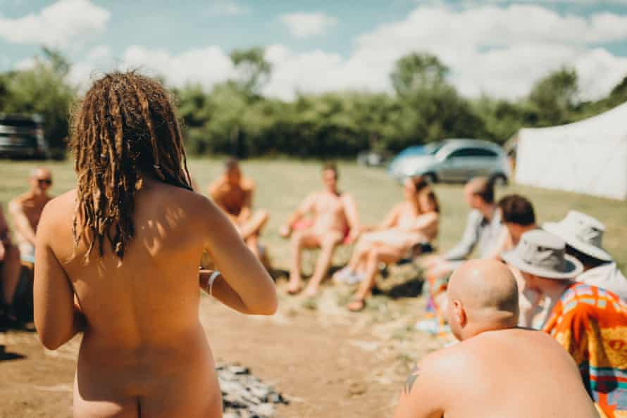 Members of British Naturism form a ‘community circle’.