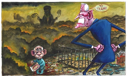 Martin Rowson on Joe Biden’s visit to Israel – cartoon