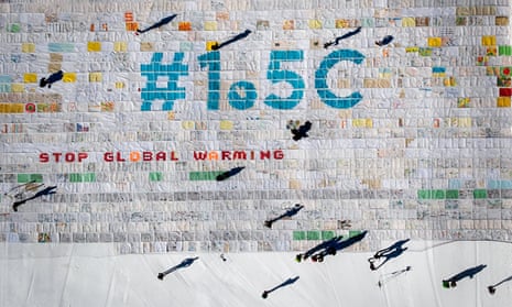 Massive collage of 125,000 drawings and messages from children from around the world about climate change