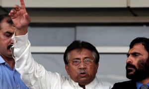 Pervez Musharraf seen arriving in Dubai in 2013.