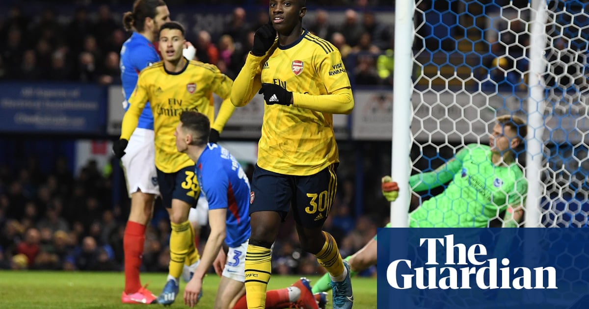 Eddie Nketiah ensures Arsenals FA Cup gamble pays off against Portsmouth