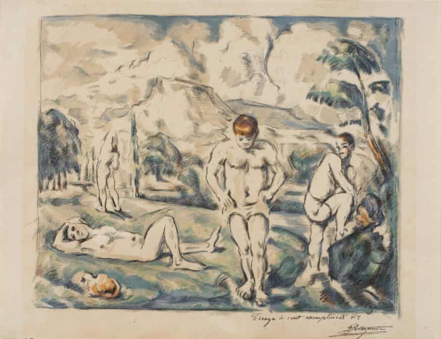 Paul Cézanne’s The Bathers (1896-97).