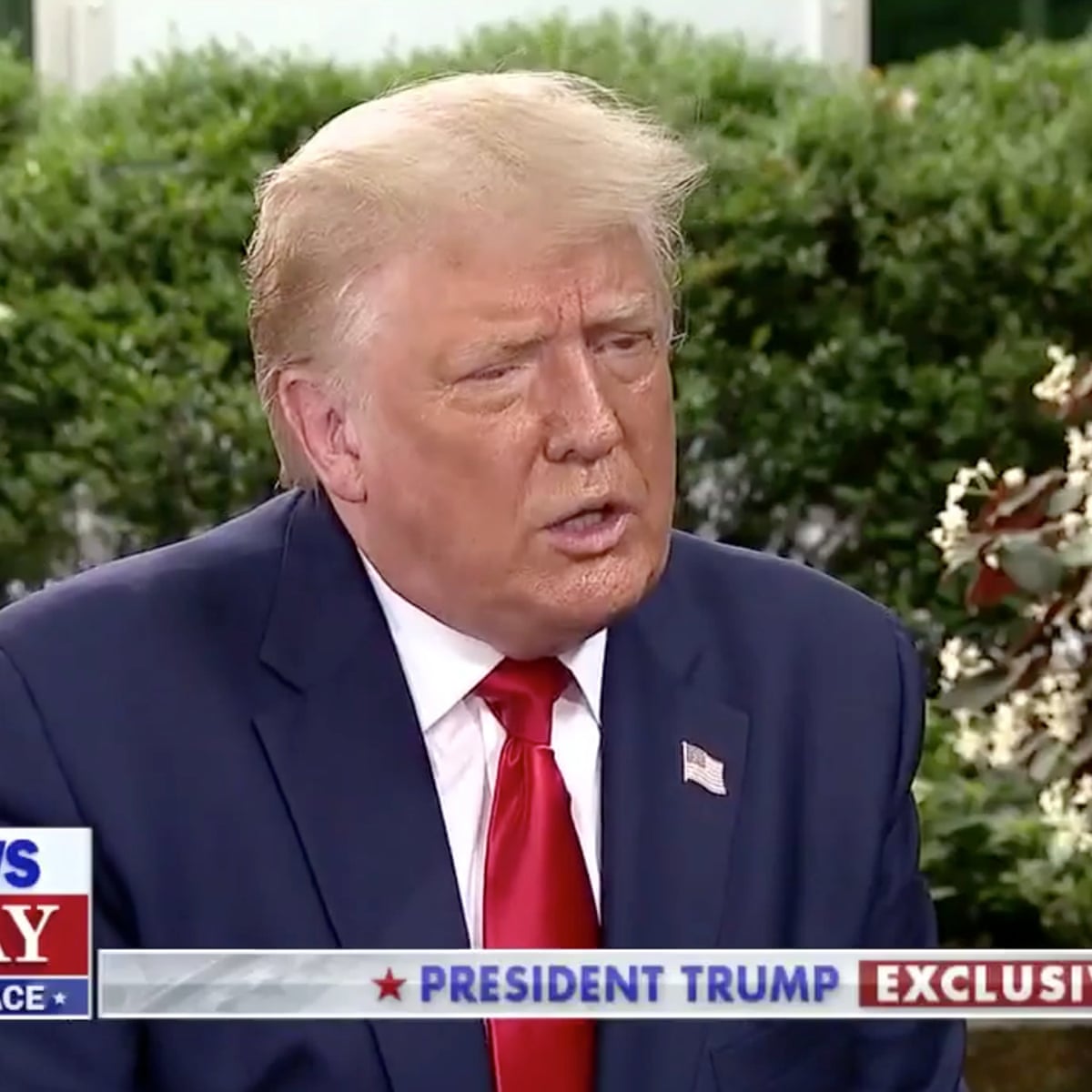 Trump S Sweaty Fox News Interview Shows His 2020 Chances Melting Away Richard Wolffe Opinion The Guardian