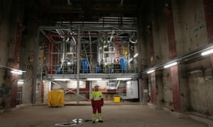 The underground power station, near Smithfield market, in central London.