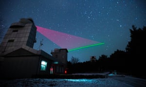 The quantum satellite link established by Chinese physicists.