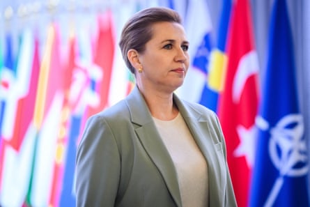 Mette Frederiksen in a grey suit