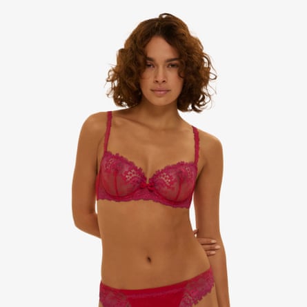 Simone Pérèle WISH Half cup bra in Rainbow Red