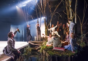 A scene from Platonov by Anton Chekhov, part of Young Chekhov: The Birth Of A Genius at Chichester Festival Theatre. Directed by Jonathan Kent. New version by David Hare. 2015.
