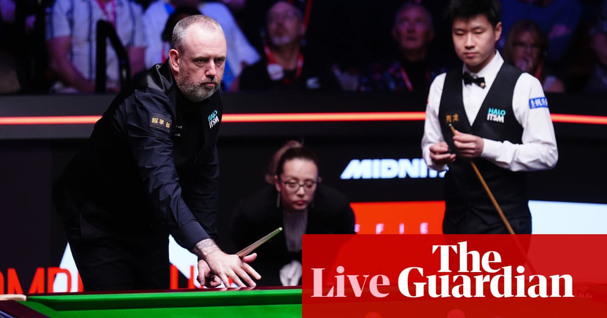 Zhao Xintong v Mark Williams: World Snooker Championship final live