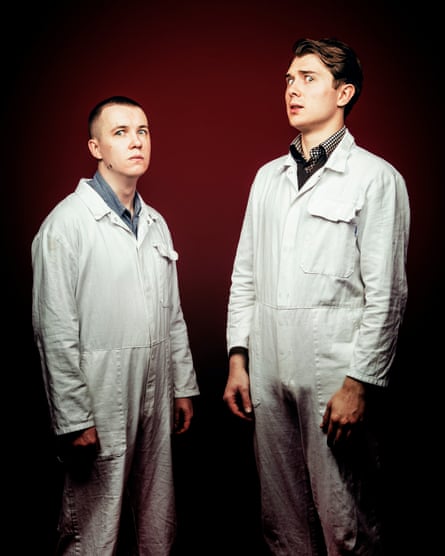 Josh Dolphin (left) and Jack Chisnall as comedy duo Moon circa 2019.