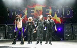 Tommy Clufetos (filling in for Bill Ward on drums), Geezer Butler, Ozzy Osbourne and Tony Iommi