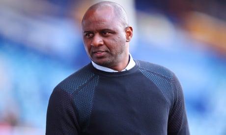Patrick Vieira not facing criminal charges for kick at Everton pitch invader