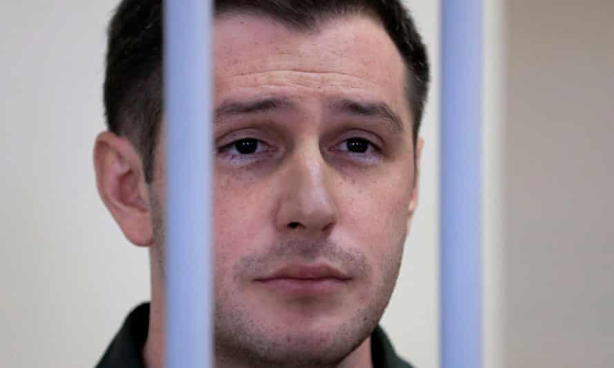 FILE PHOTO: U.S. ex-Marine Reed attends a court hearing in MoscowUS ex-Marine Trevor Reed, who was detained in 2019 and accused of assaulting police officers.