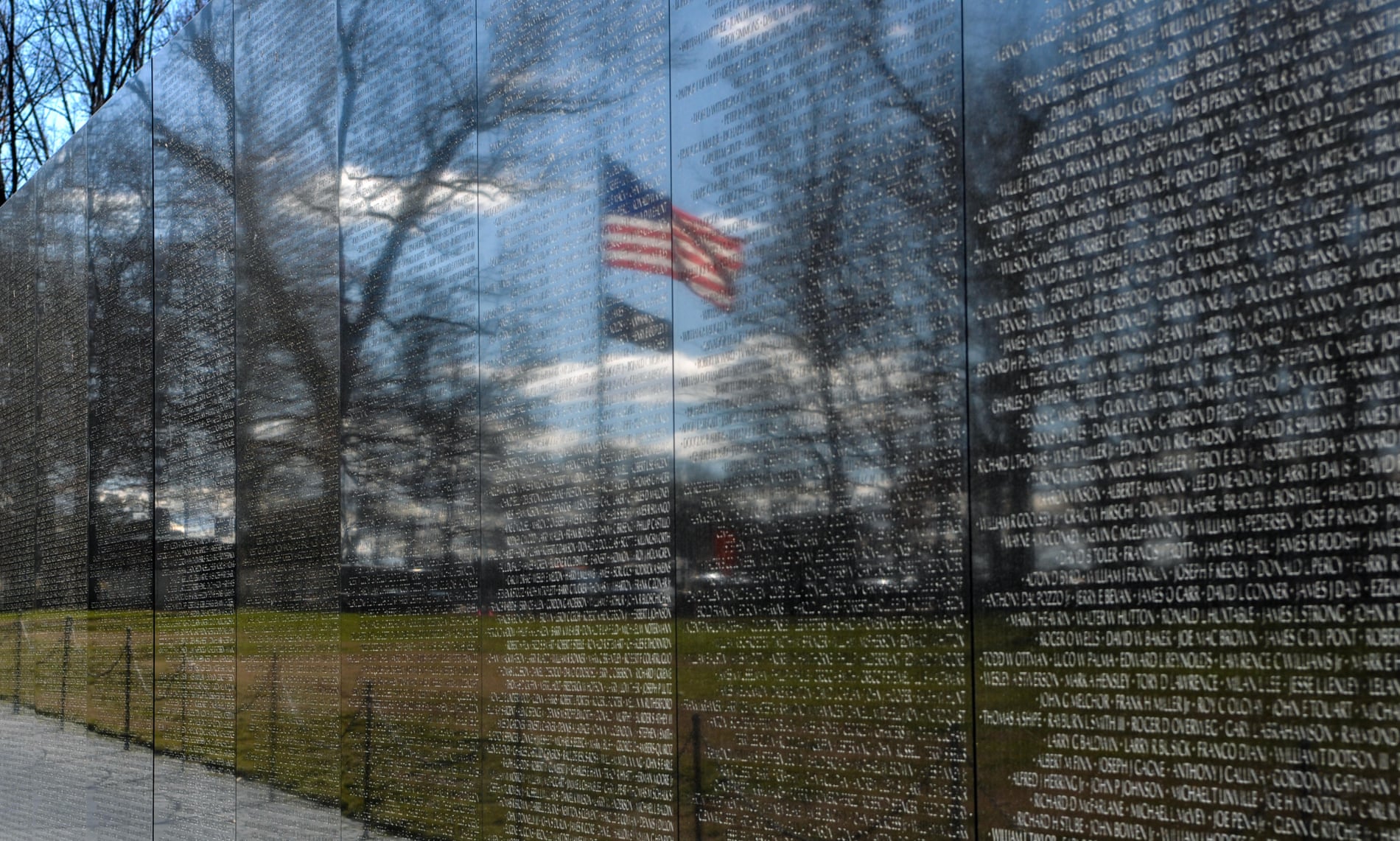The Vietnam Memorial in Washington.