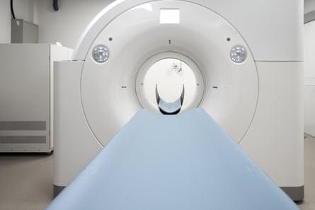 MRI scan in a hospital