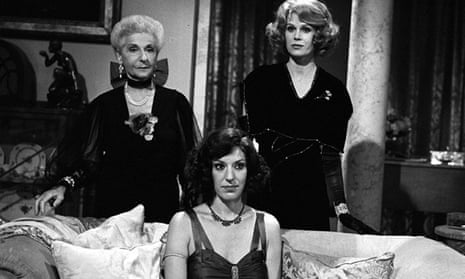 Jennie Stoller, centre, with Patience Collier, left, and Joanna Lumley in an episode of the TV series Sapphire and Steel, 1981.