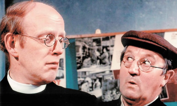 Frank Williams, left, as the dithering Rev Timothy Farthing with Edward Sinclair as the verger Maurice Yeatman in an episode of Dad’s Army.