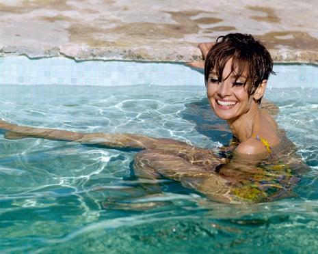 Audrey Hepburn in France while filming Two for the Road in 1966.