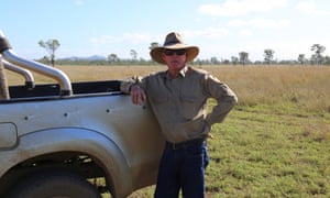 Mick Alexander on his cattle property, Bindaree, near Rockhampton
